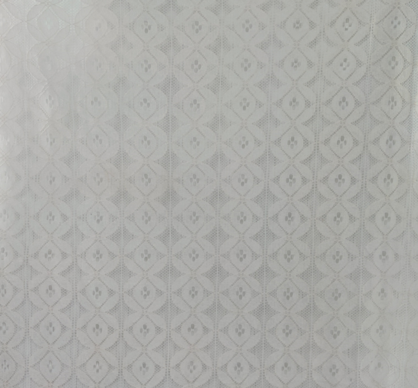 1 Yard Elegant Off-White Lace Fabric, 57/58" Wide, Cotton-Poly Blend for Apparel & Crafts