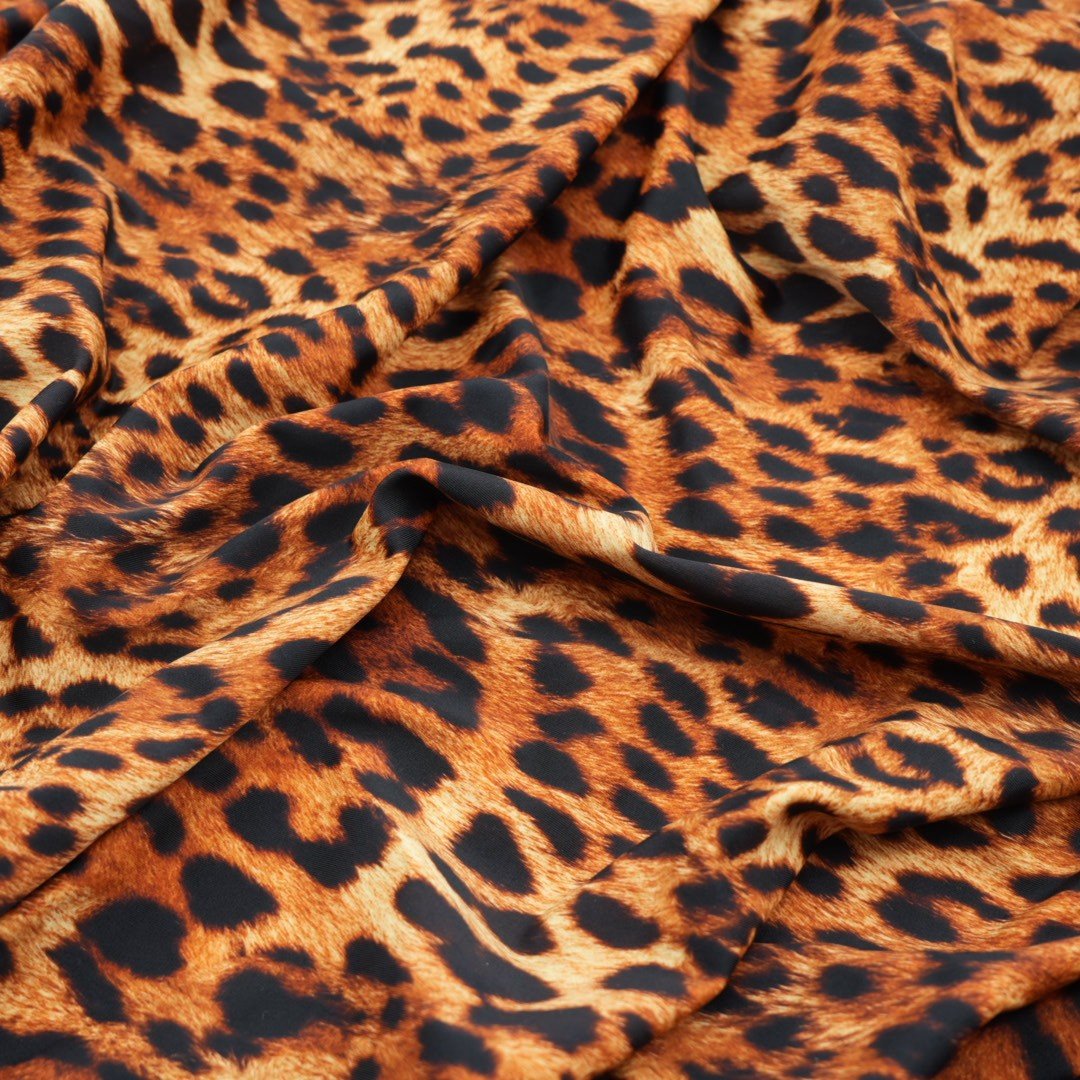 Leopard Printed Spandex Fabric