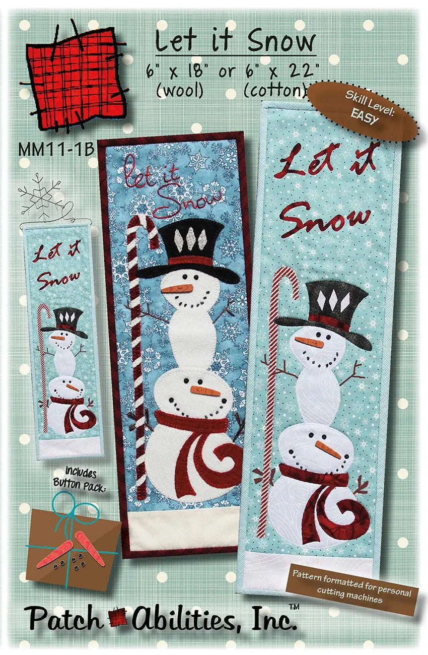 Cotton Applique Kit Let It Snow