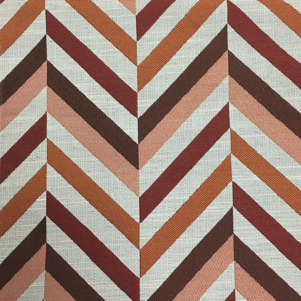 Jacquard Upholstery Fabric Leyton Geometrical Striped
