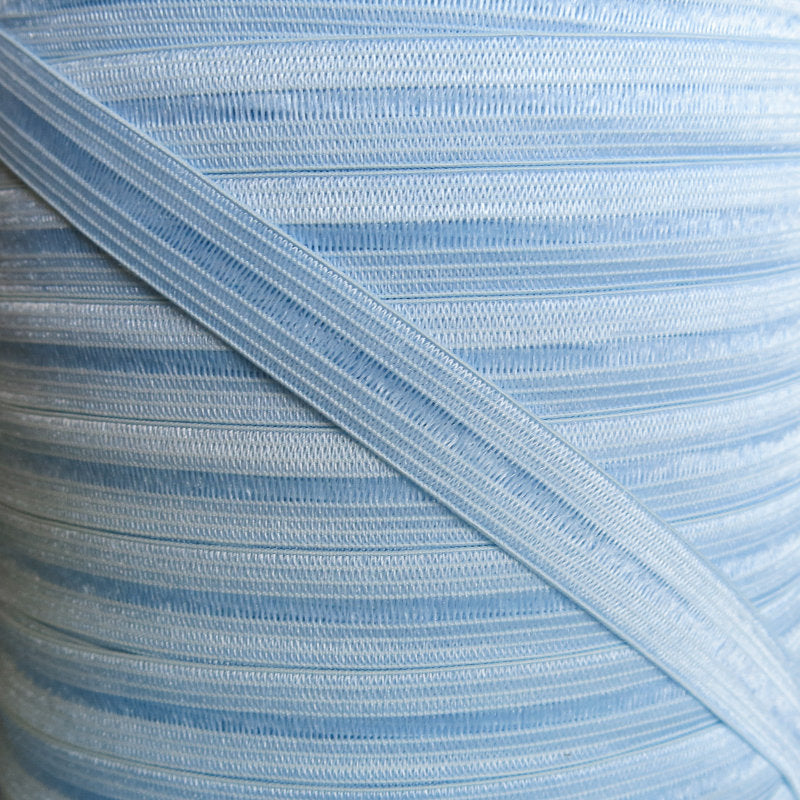 Fold Over Elastic Light Blue Trim 1/2 Inch