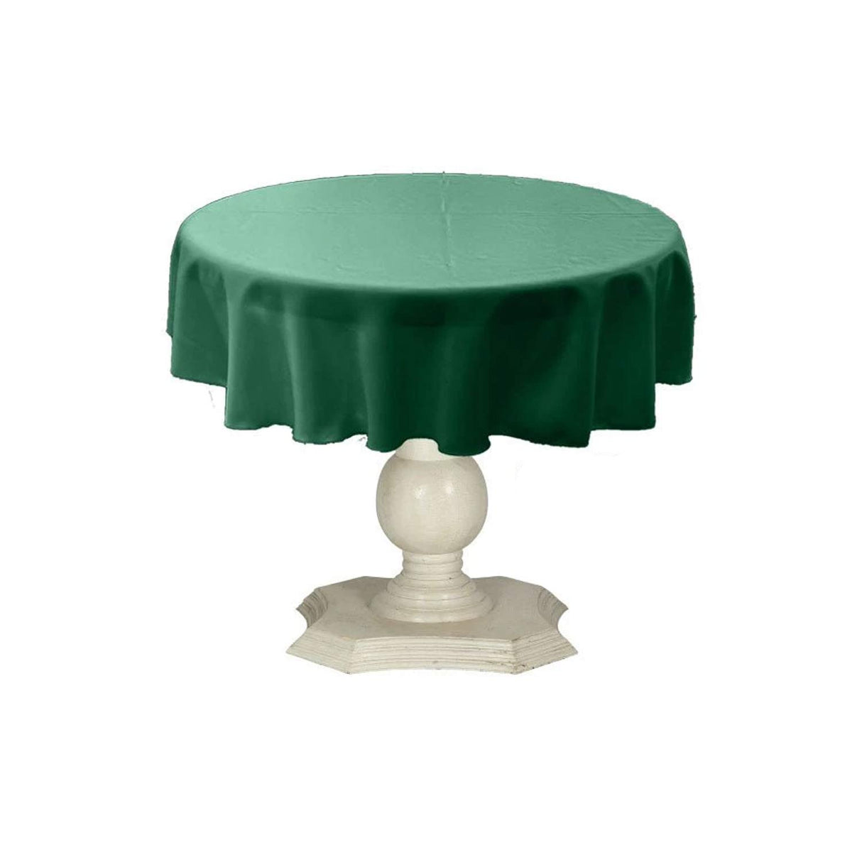 Tablecloth Dull Bridal Satin Fabric - Solid Color, 45" Round (1 Piece)
