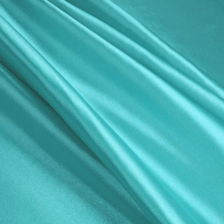Shiny Satin Stretch Polyester Spandex Fabric - Pastel Colors, Medium-Heavy Weight, 58-60" Width