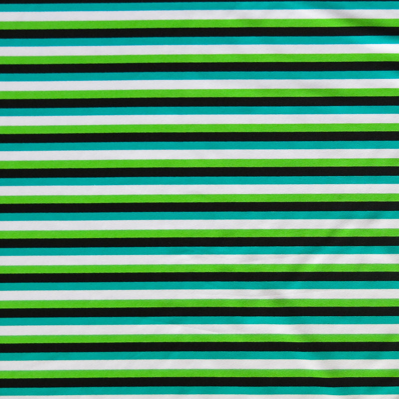 Swim Knit Nylon Spandex Stripe Fabric