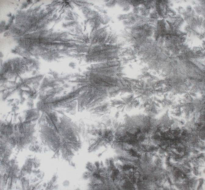 Linen Rayon Tie Dyed Grey Fabric - Grey Tie Dyed, 53/54" Width