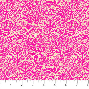 Cotton Print Little Heaven Haute Yesterday Fabric