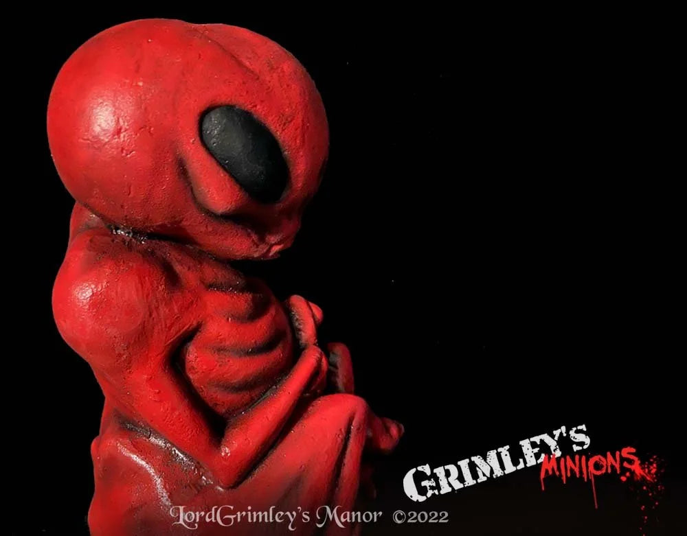 White and Red and Green Alien - Embryo Jar Set
