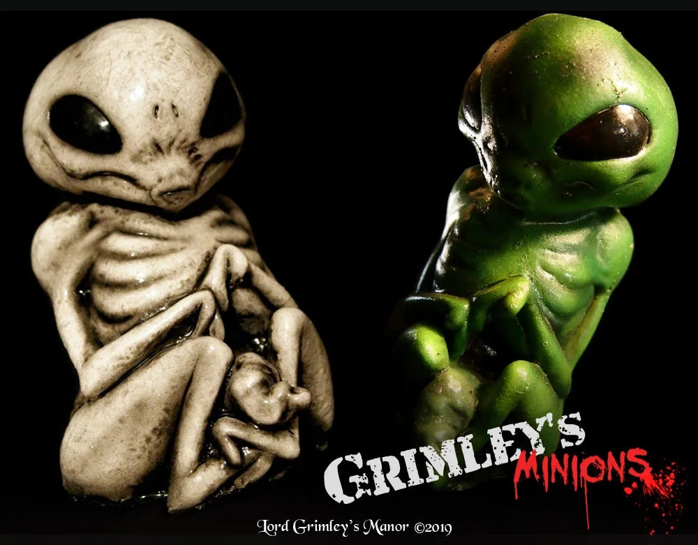 Combo - White Alien and Green Alien - Embryo Jar
