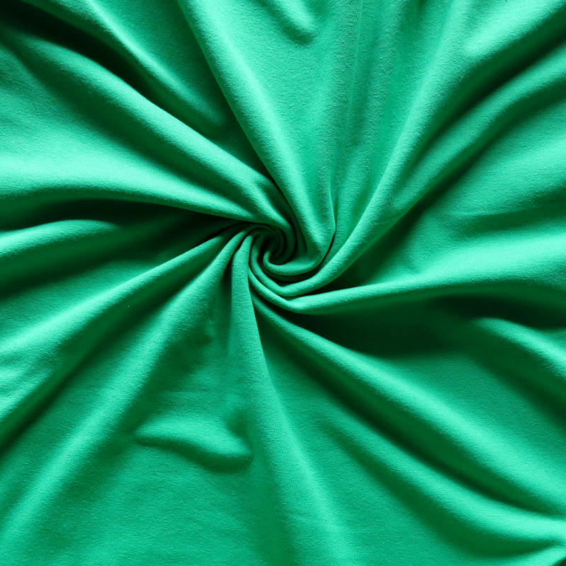 Cotton Lycra Jersey Knit Fabric - Lucky Shamrock Green 10 oz