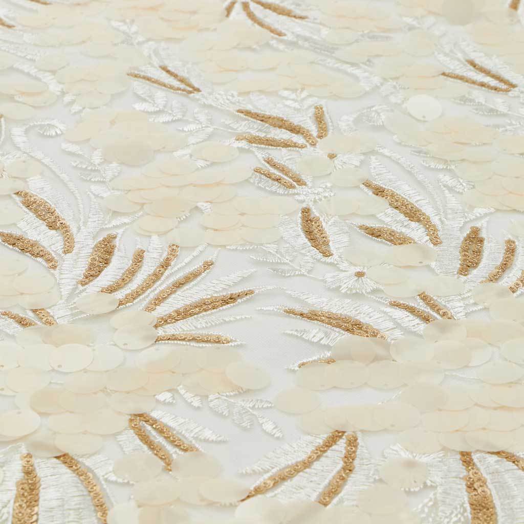 Embroidered Mesh Sequin Fabric