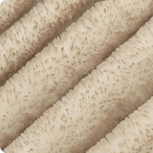 Luxe Cuddle Arctic Fox Sandstone Fabric