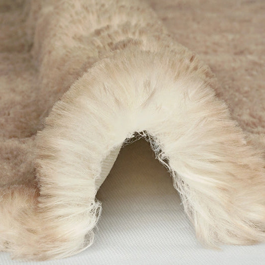 Luxe Cuddle Arctic Fox Sandstone Fabric