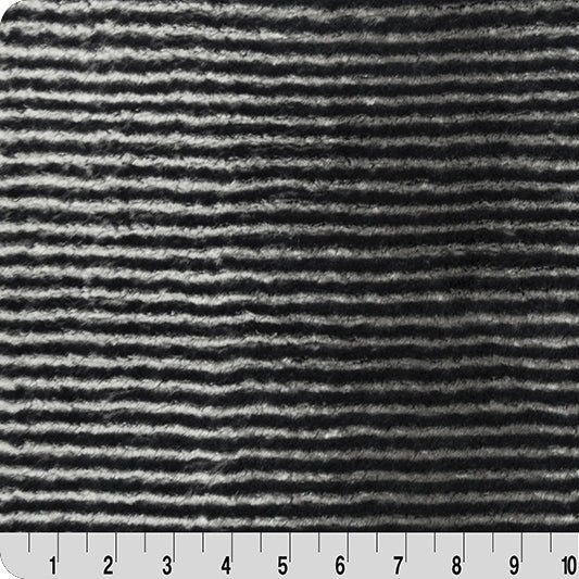 Black Luxe Cuddle Arctic Owl Fabric 58/60"