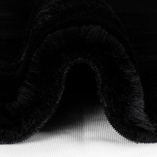 Luxe Cuddle Arctic Rabbit Black Fabric 58/60"
