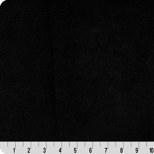 Minky Cuddle Fabric Luxe Cuddle Bunny Lush Black 58/60