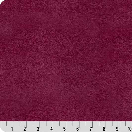 Luxe Cuddle Bunny Black Cherry Fabric 58/60