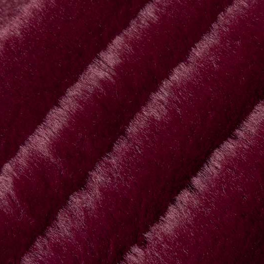 Luxe Cuddle Bunny Black Cherry Fabric 58/60