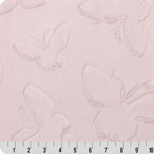 Luxe Cuddle Butterfly Pink Fabric 58-60"