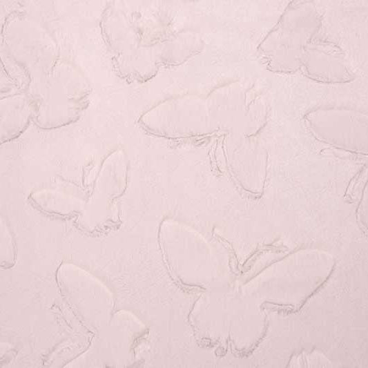 Luxe Cuddle Butterfly Pink Fabric 58-60"