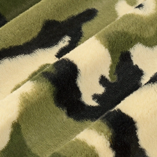 Minky Cuddle Fabric Army Luxe Camo 58/60"