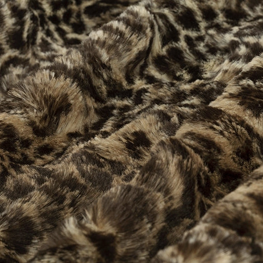 Cuddle Fabric Chocolate Luxe Cuddle Cheetah 58/60