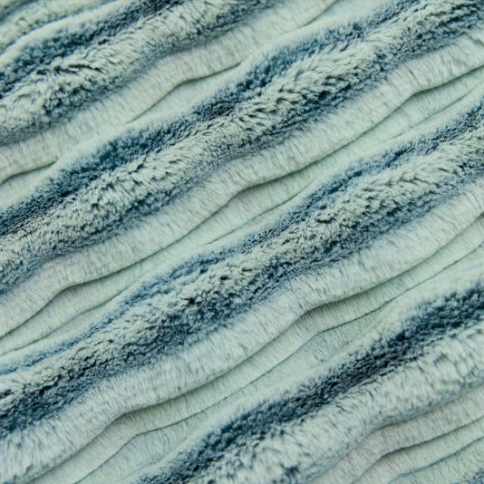Minky Plush Fabric Luxe Cuddle Frosted Oceana Spruce/Ice 58-60"
