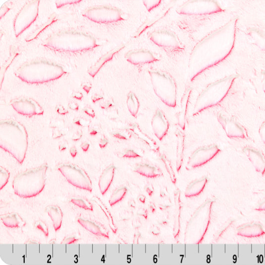 Luxe Cuddle Frosted Poppy Think Pink Fabric
