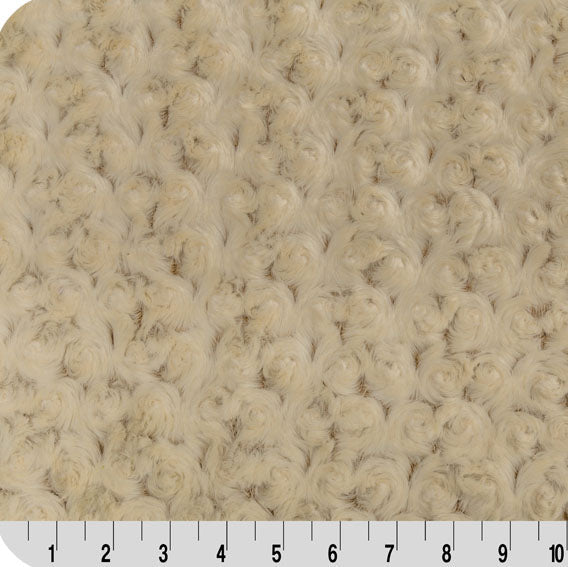 Minky Cuddle Fabric Luxe Frosted Rose Camel/Beige