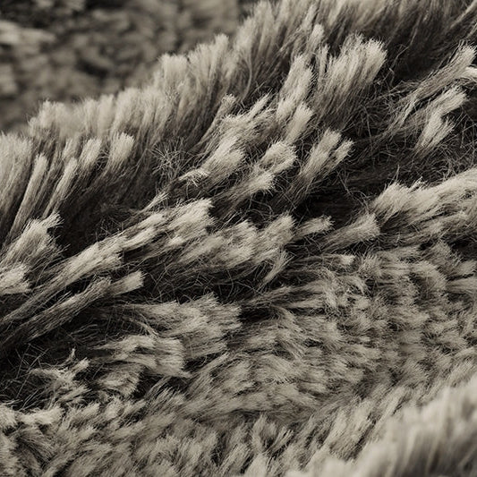 Luxe Cuddle Frosted Shaggy Black/White Fabric