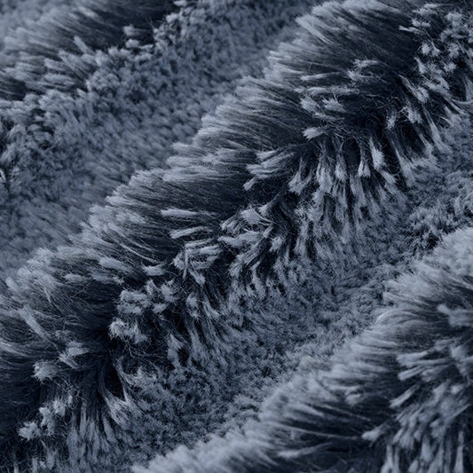 Minky Fabric Luxe Cuddle Frosted Shaggy Navy/Bluebell 58/60