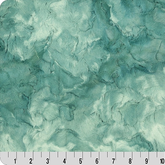 Polyester Cuddle Fabric Spearmint Luxe Cuddle Galaxy 58/60"
