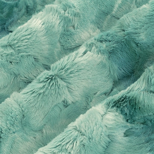 Polyester Cuddle Fabric Spearmint Luxe Cuddle Galaxy 58/60"
