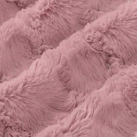 Luxe Cuddle Glacier Woodrose Fabric 58-60"