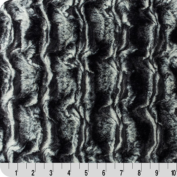 Ivory/Black Luxe Cuddle Lapin Fabric