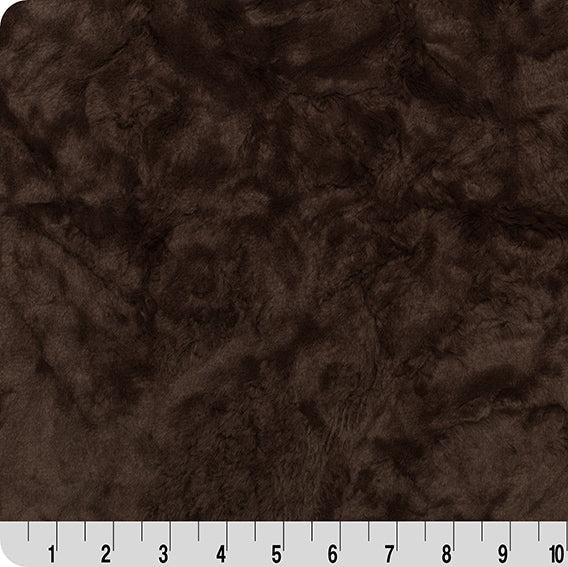 Luxe Cuddle Marble Chocolate Fabric
