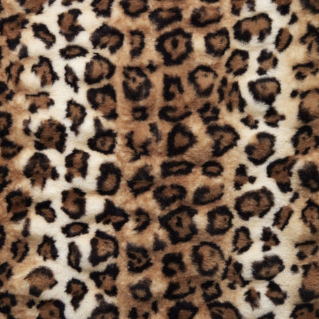 Luxe Cuddle Fabric Camel/Black Milan Bobcat 58"/60"