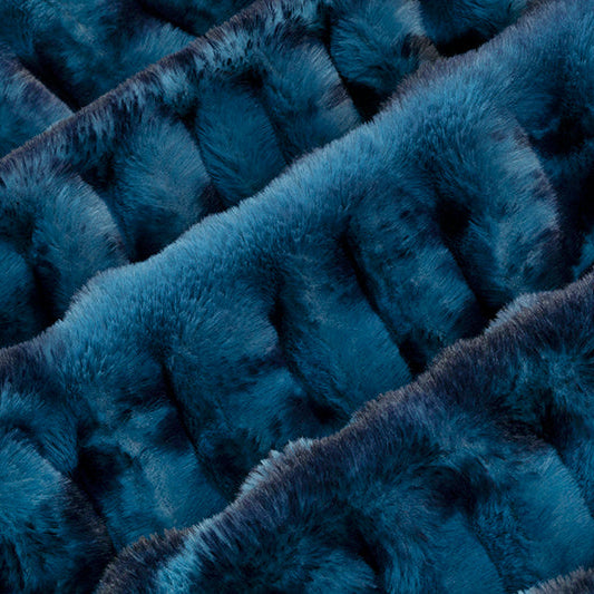 Luxe Cuddle Milan Enzo Dark Sea Fabric 58/60"
