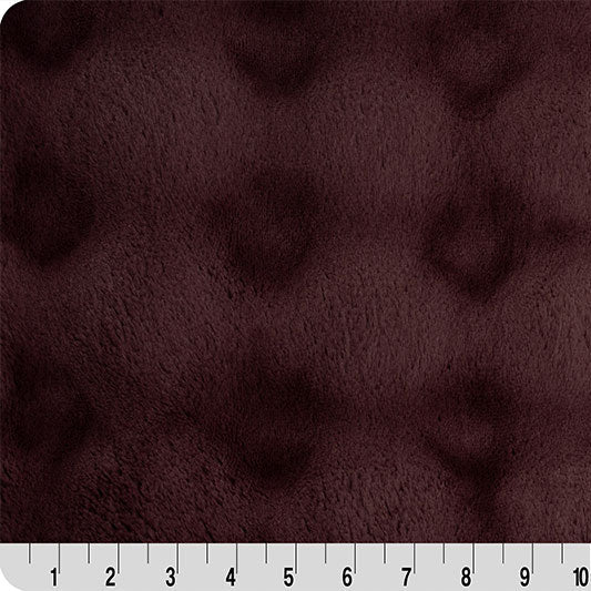Luxe Cuddle Fabric Powderpuff Rum Raisin 58-60"