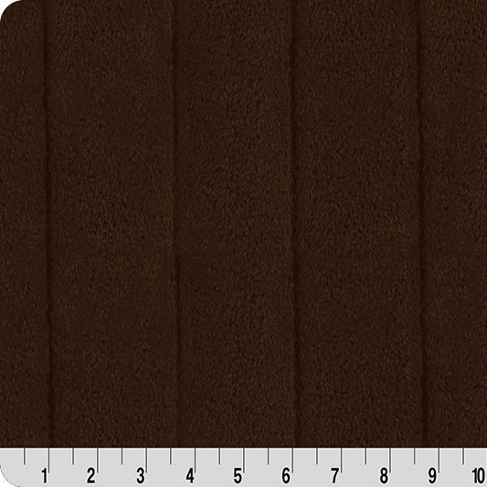 Luxe Cuddle Fabric Sydney Chocolate 58-60"