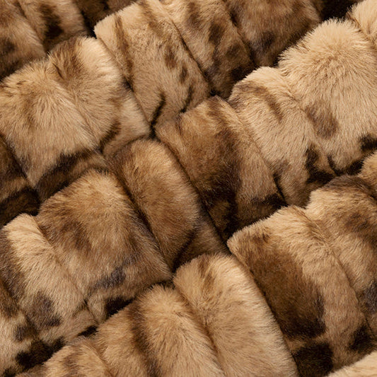 Luxe Cuddle Vienna Bengal Pecan Fabric 58/60"