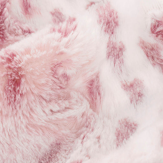 Luxe Cuddle Wild Lynx Wildrose Fabric 58-60"
