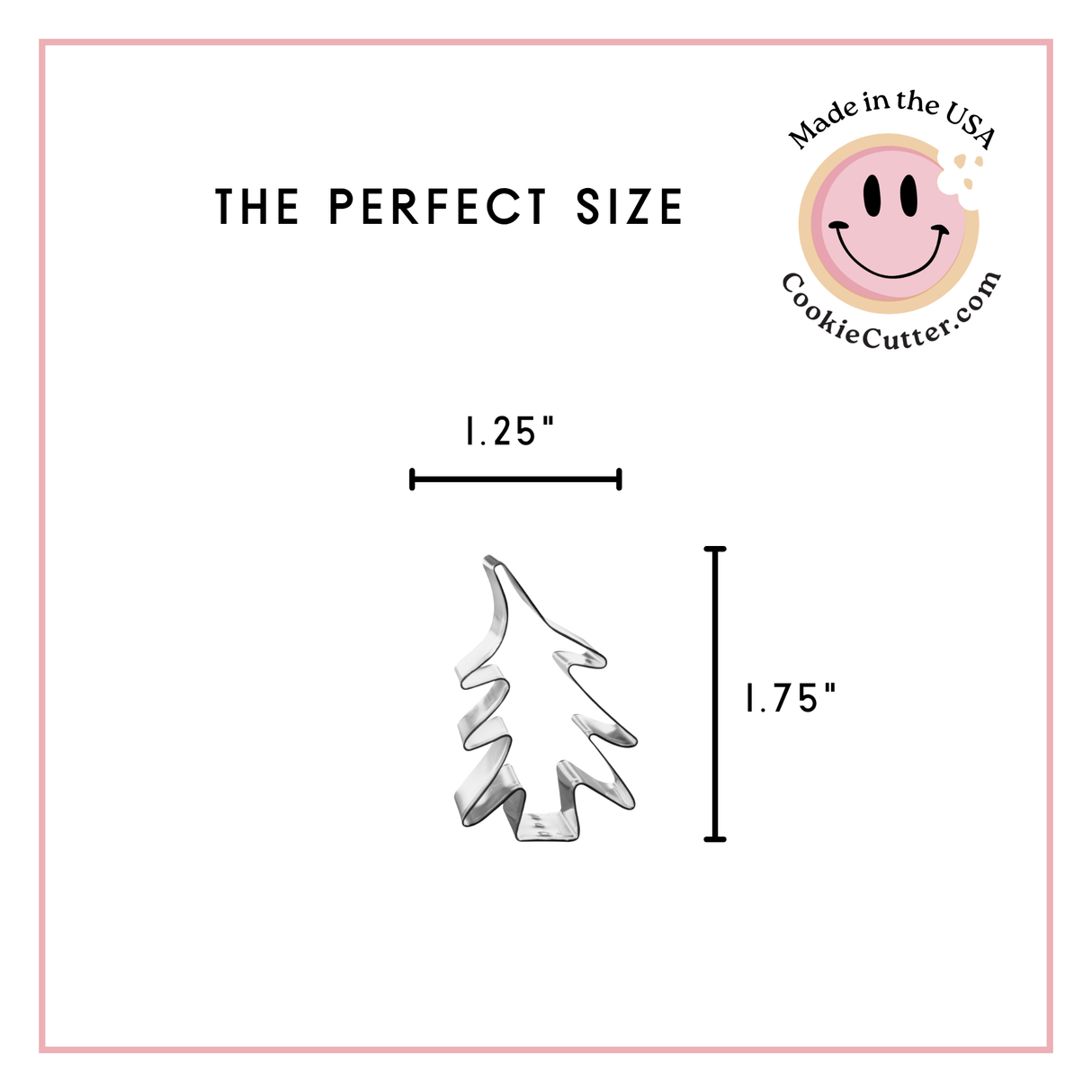 Mini Pine Tree Primitive Cookie Cutter 2 in M109