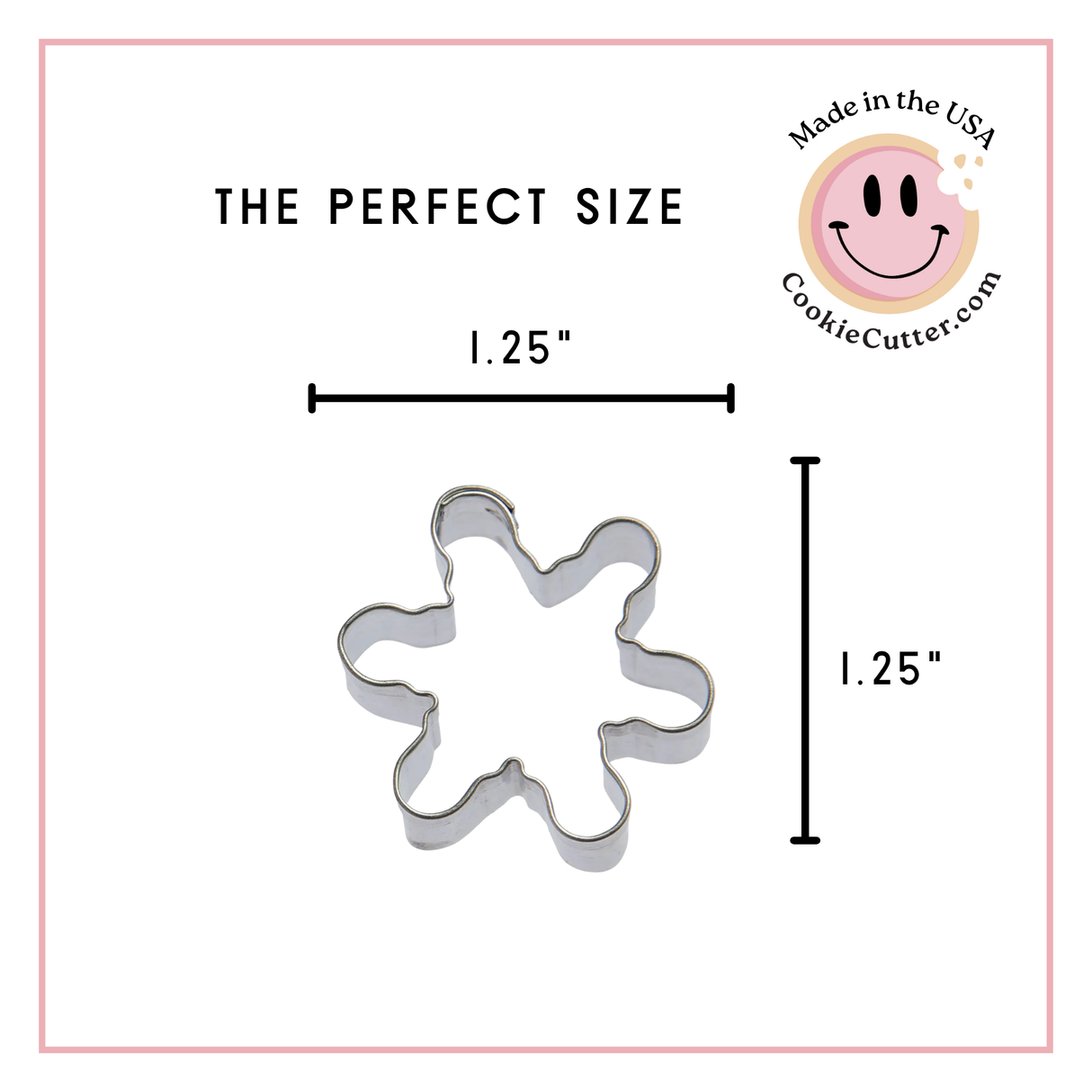 Mini Snowflake Cookie Cutter 1.5 in M130