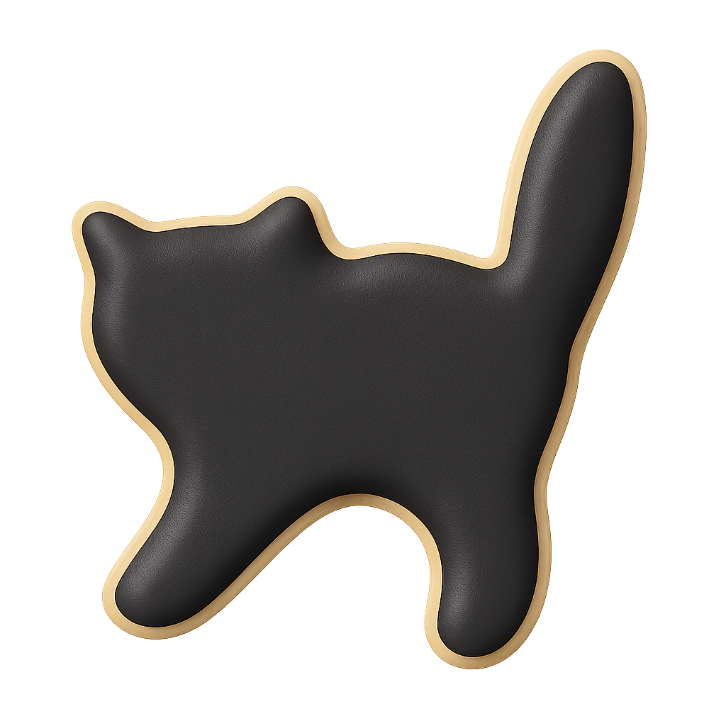 Mini Scary Cat Cookie Cutter 1.5 in M19