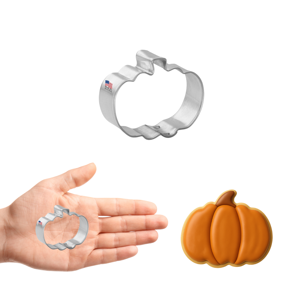 Mini Pumpkin Cookie Cutter 1.5 in M191