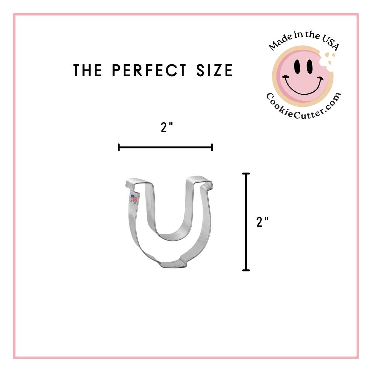 Mini Horseshoe Cookie Cutter 2 in M195