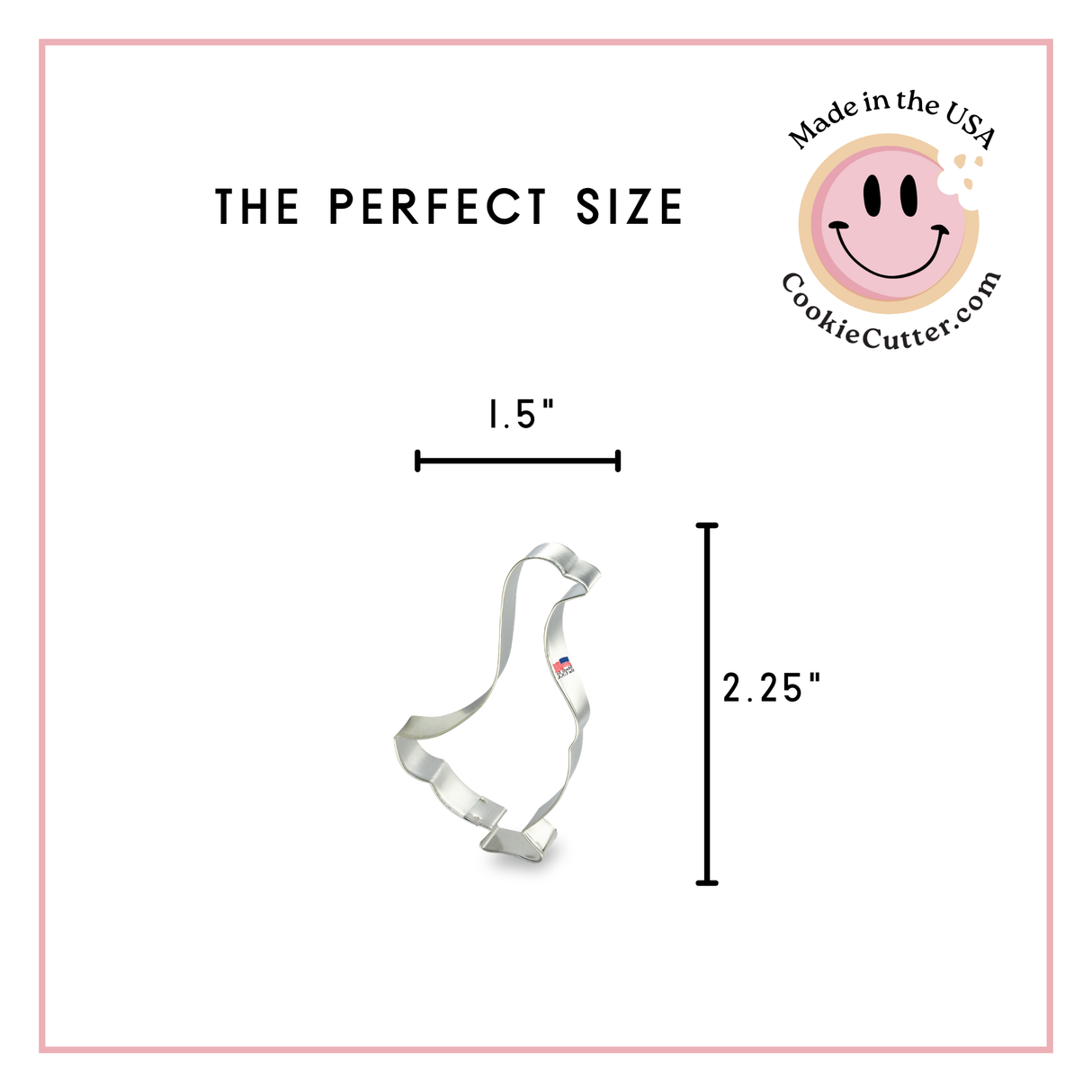 Mini Goose Cookie Cutter 2 in M8