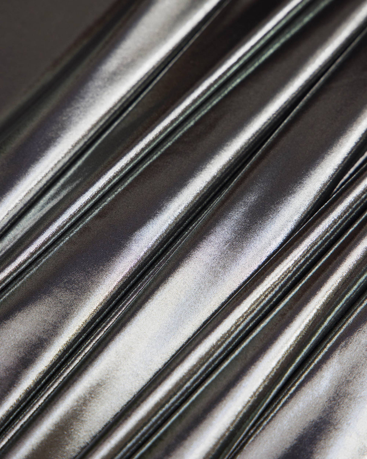 Shiny Foiled Spandex Silver