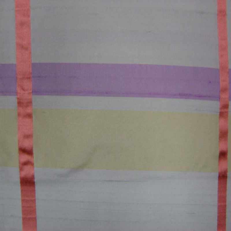 Manhattan Silk Fabric - Multicolored Stripe, 54" Width (1 Yard)