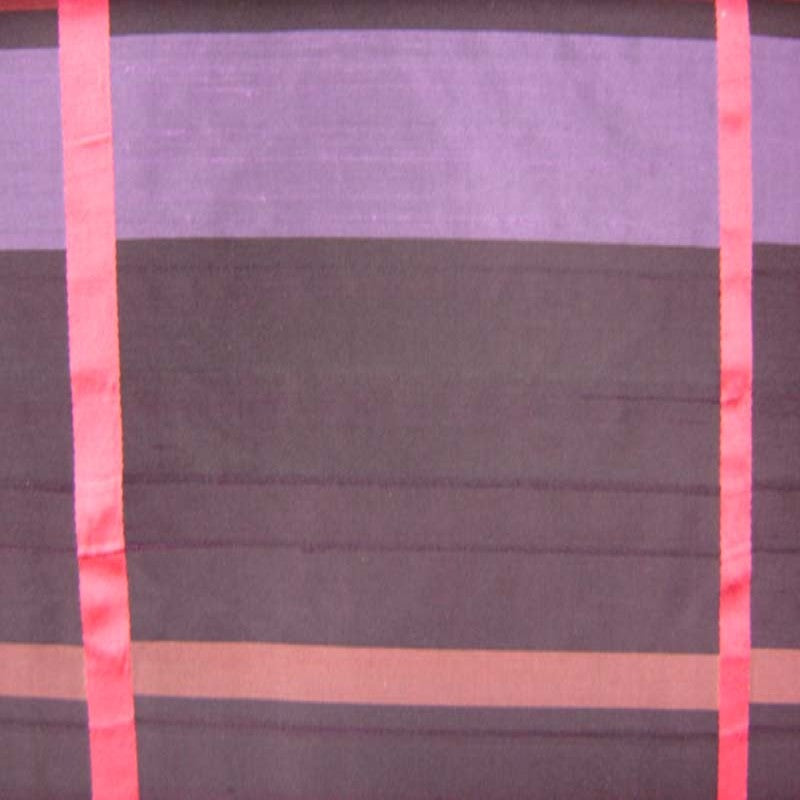 Manhattan Silk Fabric - Multicolored Stripe, 54" Width (1 Yard)